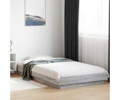 Lova Grindų lovos rėmas Pilka Sonoma 80 x 210 cm Apdirbta mediena