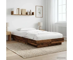 Lova Grindų lovos rėmas Sendintos medienos 80 x 210 cm