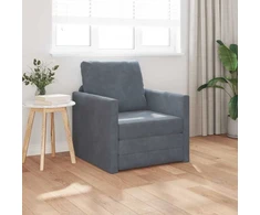 Sofa lova Tamsiai pilka 74 x 77 x 81 cm Aksomas
