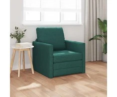 Sofa lova Tamsiai žalia 74 x 77 x 81 cm audinys