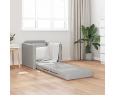 Sofa Grindų Sofos Lovos 2-in-1 Debesų Pilka 74x77x81 cm Audinys