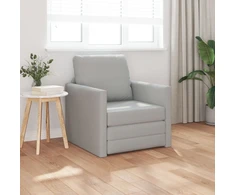 Sofa Grindų Sofos Lovos 2-in-1 Debesų Pilka 74x77x81 cm Audinys