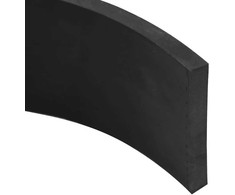 Guminis kraštas sniego valytuvui juoda 200x8x1 cm