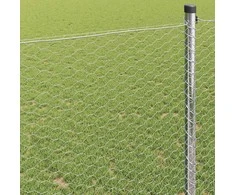 Heksagoninė tvora Sidabro 1,4 x 50 m Galvanizuotas plienas