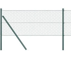 Heksagoninė tvora Žalia 0,8 x 25 m PVC