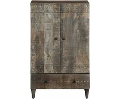 Highboard 60x33x100 cm Masyvo medžio mango