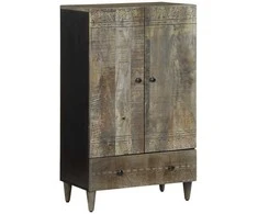 Highboard 60x33x100 cm Masyvo medžio mango