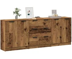 Indaujos 3 vnt Old Wood 60x30x70 cm Inžinerinė mediena