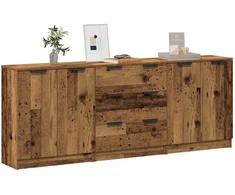 Indaujos 3 vnt Old Wood 60x30x70 cm Inžinerinė mediena