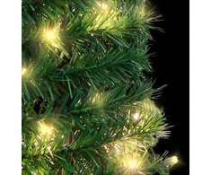 Išskleidžiama dirbtinė Kalėdų eglutė, žalia, 120cm, 50 LED