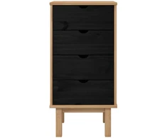 Ištraukalas spinta su stalčių OTTA Juoda 45 x 39 x 90 cm