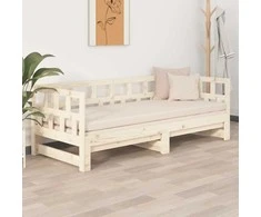 Ištraukiama lova, 2x(80x200)cm, pušies medienos masyvas