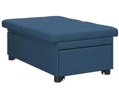 Ištraukiama sofa-lova Mėlyna 194 x 50 x 82 cm audinys