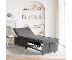 Ištraukiama sofa-lova Tamsiai pilka 194 x 67 x 82 cm