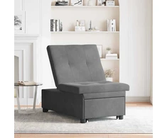 Ištraukiama sofa-lova Tamsiai pilka 194 x 67 x 82 cm