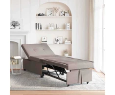 Ištraukiama sofa-lova Taupe 194 x 50 x 82 cm audinys