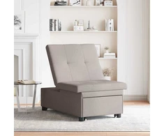 Ištraukiama sofa-lova Taupe 194 x 50 x 82 cm audinys