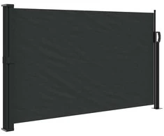Ištraukiama šoninė markizė, juodos spalvos, 117x300cm