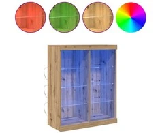 LED Bufetas Artisano ąžuolo 81 x 37 x 100 cm Apdirbta mediena
