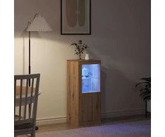 LED Bufetas Ruda 41 x 37 x 100 cm Apdirbta mediena