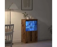 LED Bufetas Ruda 60 x 37 x 100 cm Apdirbta mediena