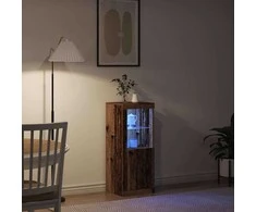 LED Bufetas Senas medis 41 x 37 x 100 cm Apdirbta mediena