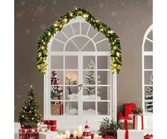 Kalėdinė girlanda 2 vnt. 600 LED Žalia 20 m PVC