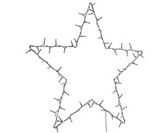 Kalėdiniai žibintai Star Silhouette 80 LED šiltai balta