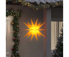 Kalėdinis šviestuvas su LED, geltonas, 100cm, sulankstomas