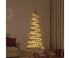 Kalėdų eglutė su 80 LED Natūrali 150 cm masyvi uosio mediena