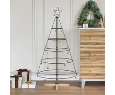 Kalėdų Kūgio Medis s stovu Juoda 126 cm Plienas