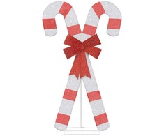 Kalėdų puošmena Candy Cane 50 LED šiltai balta