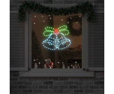 Kalėdų varpelis su 144 LED Įvairiaspalvis 57 x 47,5 cm PVC
