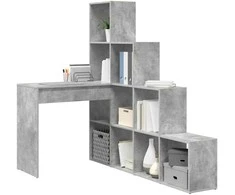 Kampinis rašomasis stalas Betono pilka 101,5 x 149,5 x 149,5 cm