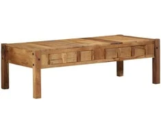 Kavos staliukas Ruda 110 x 54 x 35 cm Kietas atkurtas medis