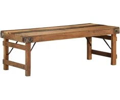 Kavos staliukas Ruda 110 x 55 x 40 cm Kietas atkurtas medis
