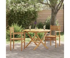 Kėdė 2 pcs Ruda 56 x 55 x 90.5 cm Kieto teka medžio