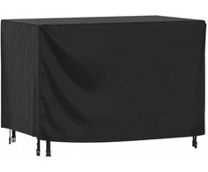 Keturvietė sodo sofa su pagalvėlėmis, juoda, poliratanas