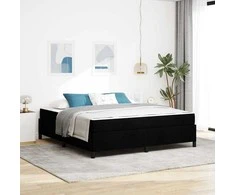 Kiemas lova Juoda 180 x 200 cm audinys