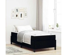 Kiemas lova Juoda 90 x 200 cm audinys