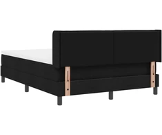 Kiemas lova su čiužiniu Juoda 200 x 140 cm Poliesteris