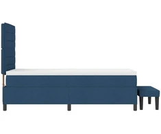 Kiemas lova su galvūgalio Mėlyna 80 x 200 cm audinys