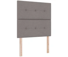 Kiemas lova su čiužiniu su galvūgalio Taupe 80 x 200 cm audinys