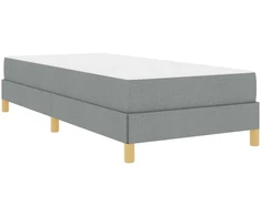Kiemas lova su čiužiniu Šviesiai pilka 100 x 200 cm audinys