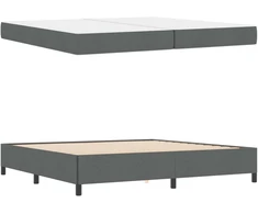 Kiemas lova Tamsiai pilka 200 x 200 cm audinys
