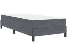 Kiemas lova su čiužiniu Tamsiai pilka 80 x 200 cm audinys