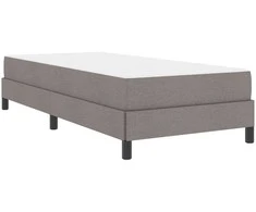 Kiemas lova su čiužiniu Taupe 100 x 200 cm audinys