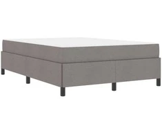 Kiemas lova su čiužiniu Taupe 140 x 190 cm audinys