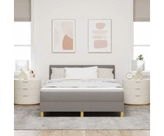 Kiemas lova su pagalve Tortora 140 x 190 cm audinys