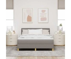 Kiemas lova su pagalve Tortora 140 x 190 cm audinys